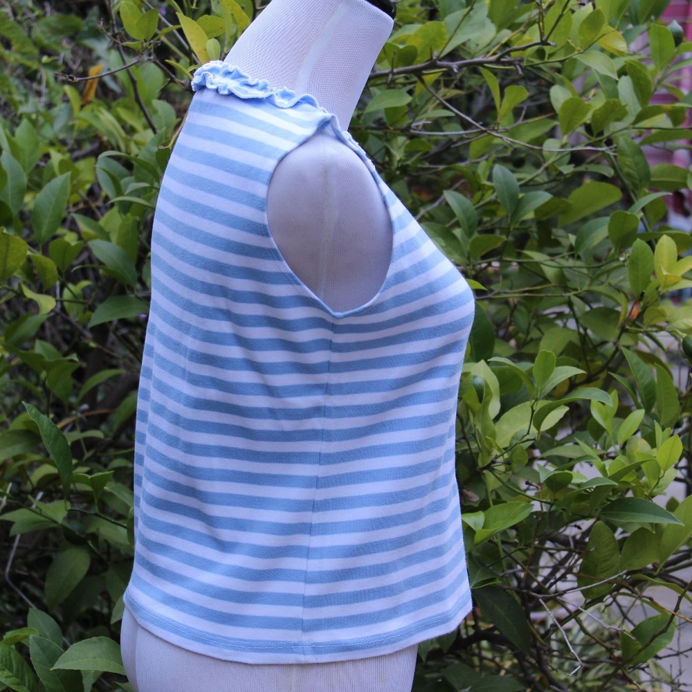 Willi Smith Sleeveless Ruffle Top - Picture 3 of 7
